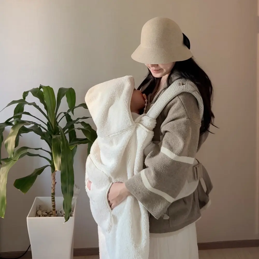 돗투돗 코지 밍크 극세사 아기띠워머 유모차 담요