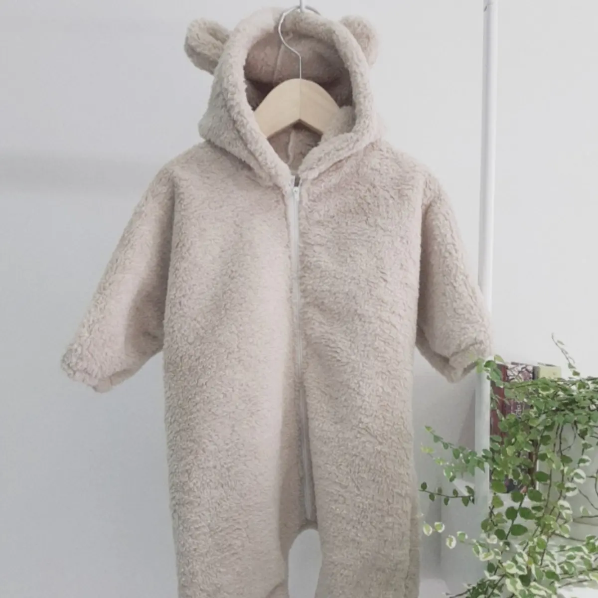 아기 보아털 우주복 후드 방한 겨울 뽀글이 데일리 단품