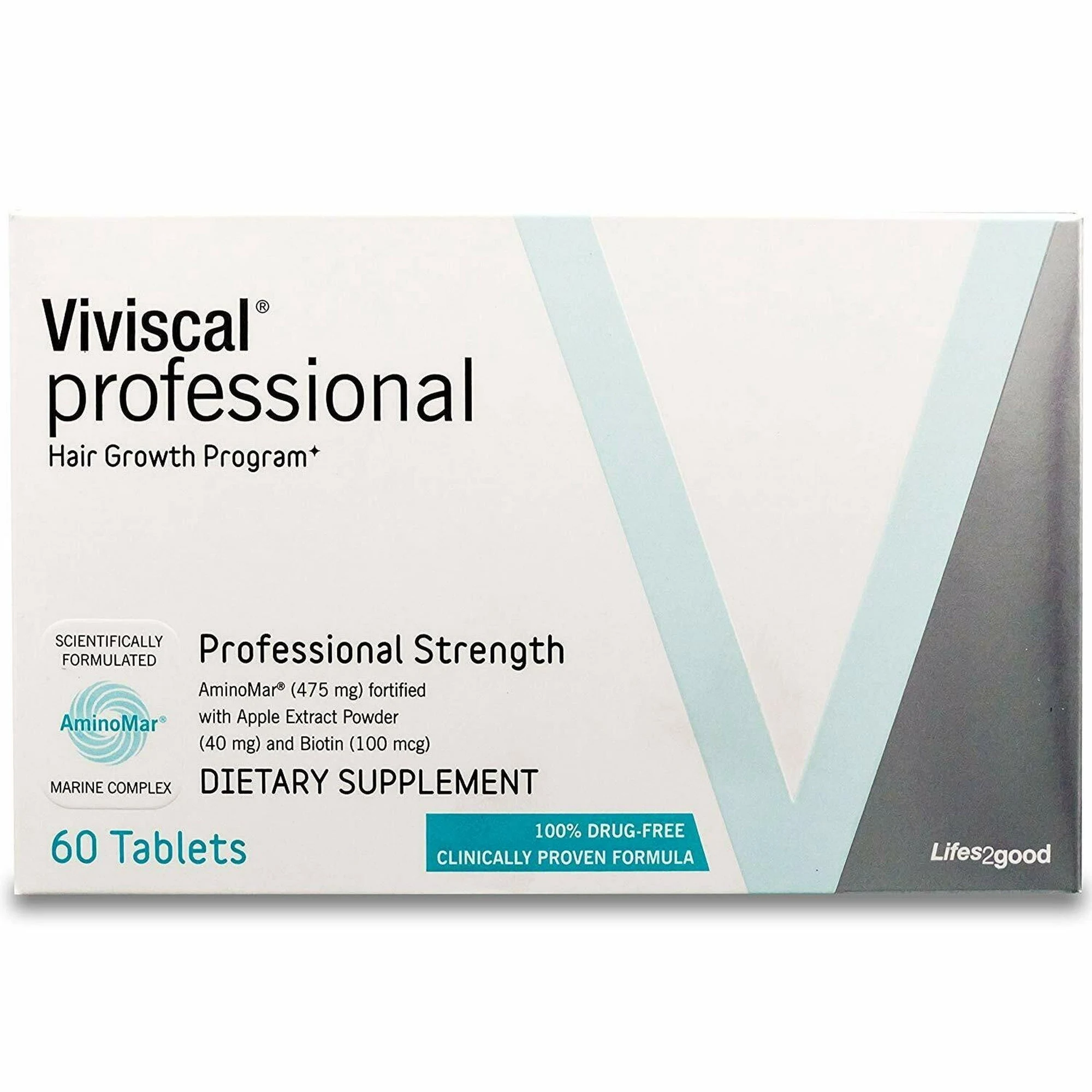 Viviscal Pro 비비스칼 프로 모발 성장 영양제 60정