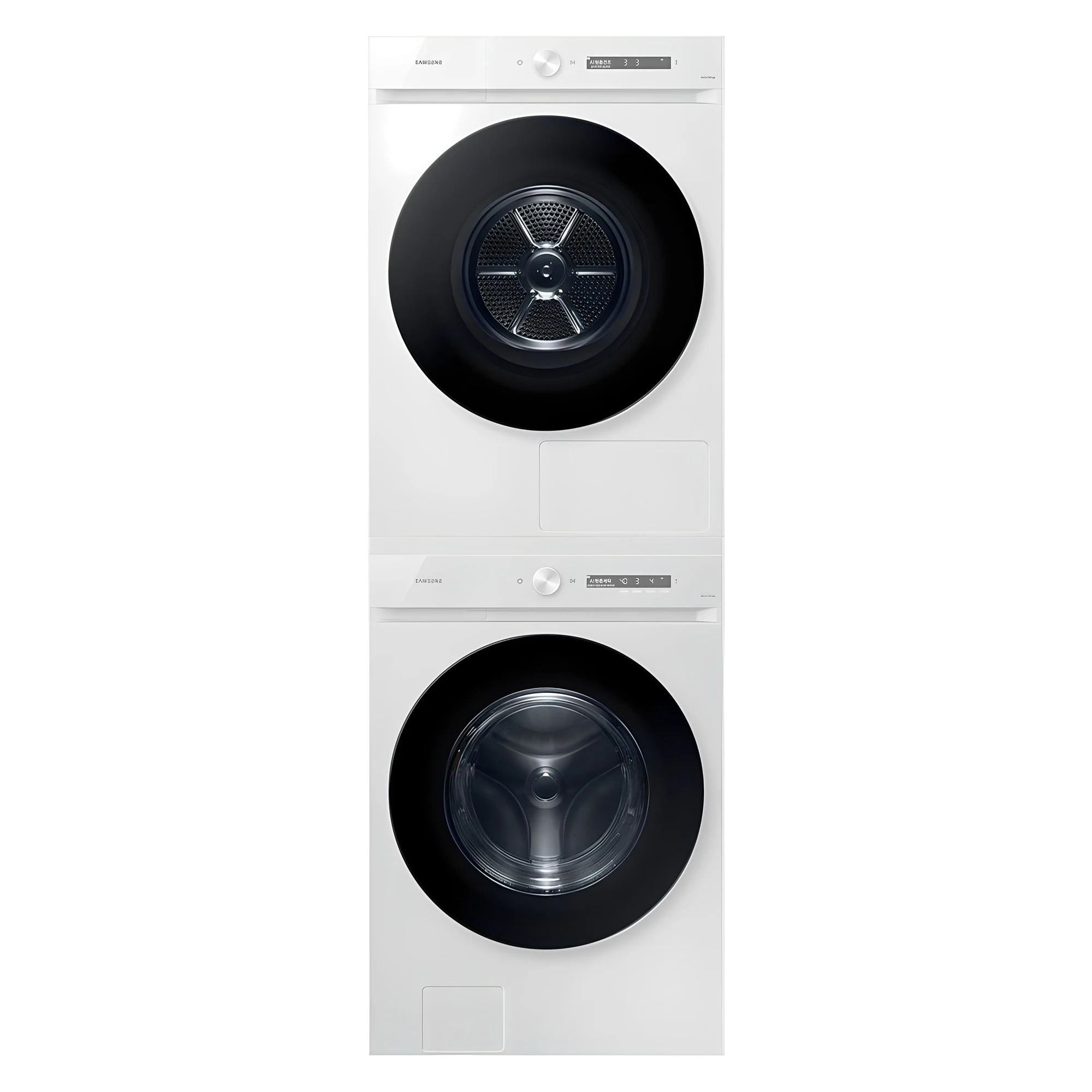 삼성전자 비스포크 그랑데 AI 드럼세탁기 WF24CB8650BW + 건조기 DV20CB8600BW 24kg + 20kg 상단직렬설치키트 방문설치