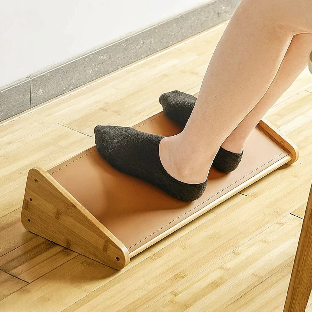 올해브 사무실용 각도조절 원목 발받침대