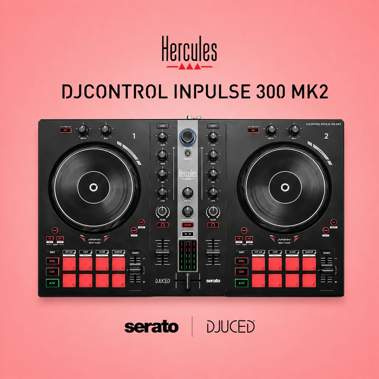허큘레스 HERCULES DJ Control INPULSE 300MK2 DJ 컨트롤러 디제잉 장비 (Serato DJ 지원) [공식수입정품 1년 A/S]