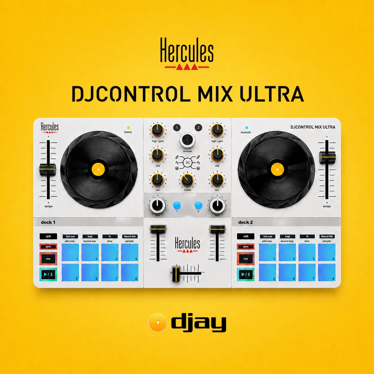 허큘레스 HERCULES DJ Control MIX ULTRA DJ 컨트롤러 디제잉 장비 (DJAY 지원) [공식수입정품 1년 A/S]