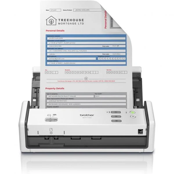 브라더 ADS-1300 컴팩트 데스크톱 스캐너