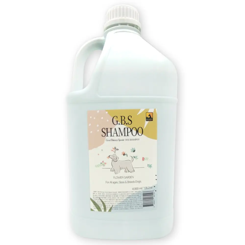 반려동물 GBS 대용량 샴푸 가든플라워향, 4L, 1개입, 1개