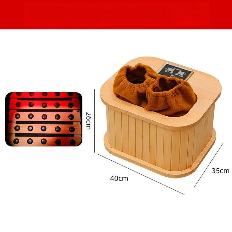 원목 원적외선 건식 족욕기 좌훈기 발마사지 찜질통 제품 이미지