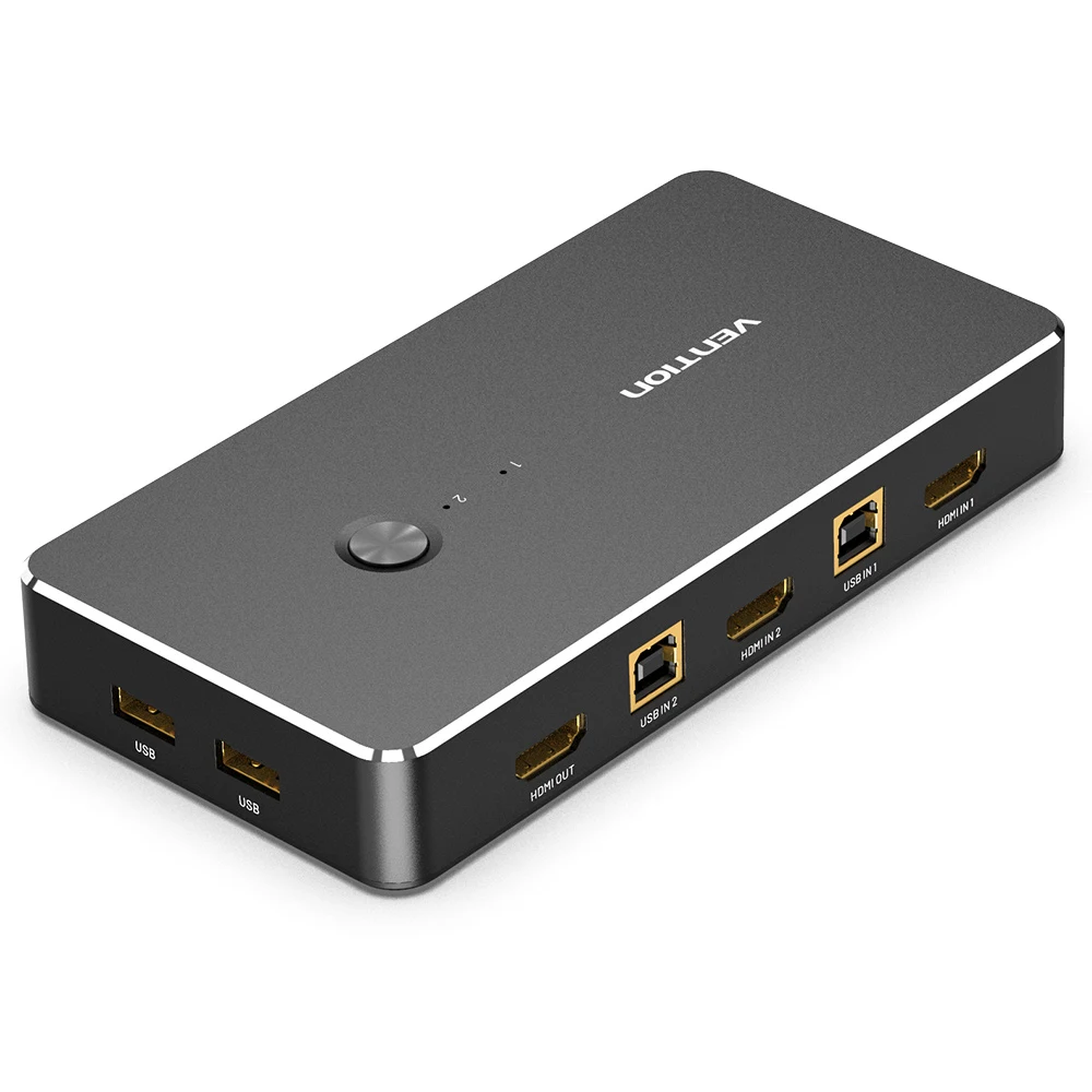 벤션 2 to 1 4K HDMI USB 포터블 KVM 스위치 AFRB0