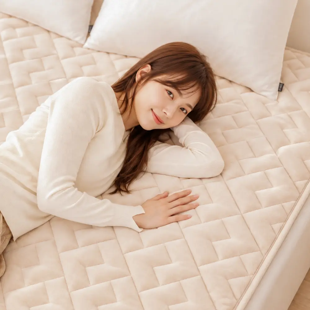 [두툼한 27년형]일신 한일의료기 전기장판 탄소매트 전자파없는 워셔블 전기매트, 슈퍼싱글(110x200 cm), 1.베이지