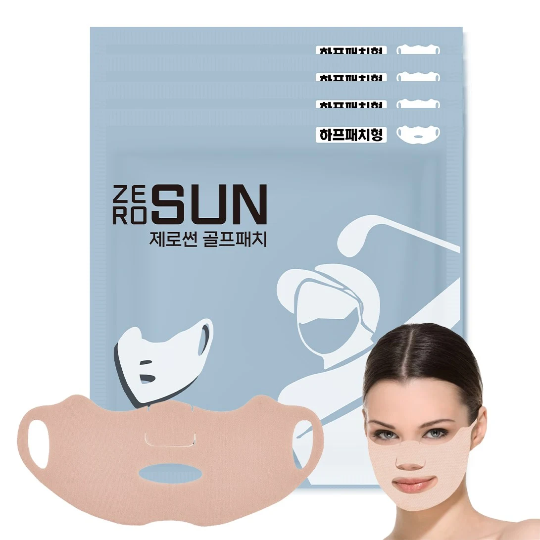 지아이골프 제로썬 하이드로겔 썬패치 피부 저자극 골프 선패치 자외선차단패치, 1개, 4개입