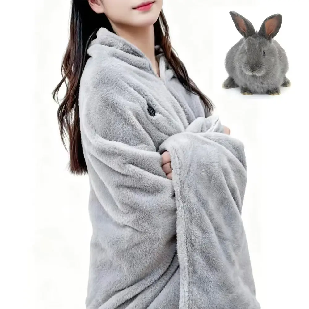 MIGA 인조 토끼털 온열 담요 캠핑용 무선 1인용 차박 전기담요 제품 이미지