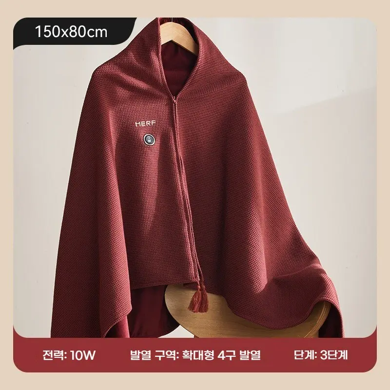 겨울 추위 방지 USB 발열 보온 담요 부드러운 소재 사무실 차량용 안전발열 제품 이미지