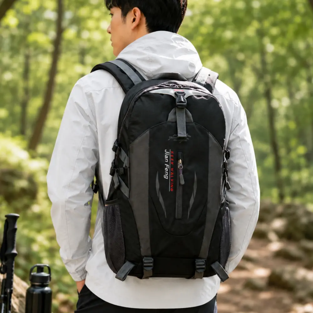 다온뷰 초경량 등판통풍 등산가방, 블랙 제품 이미지