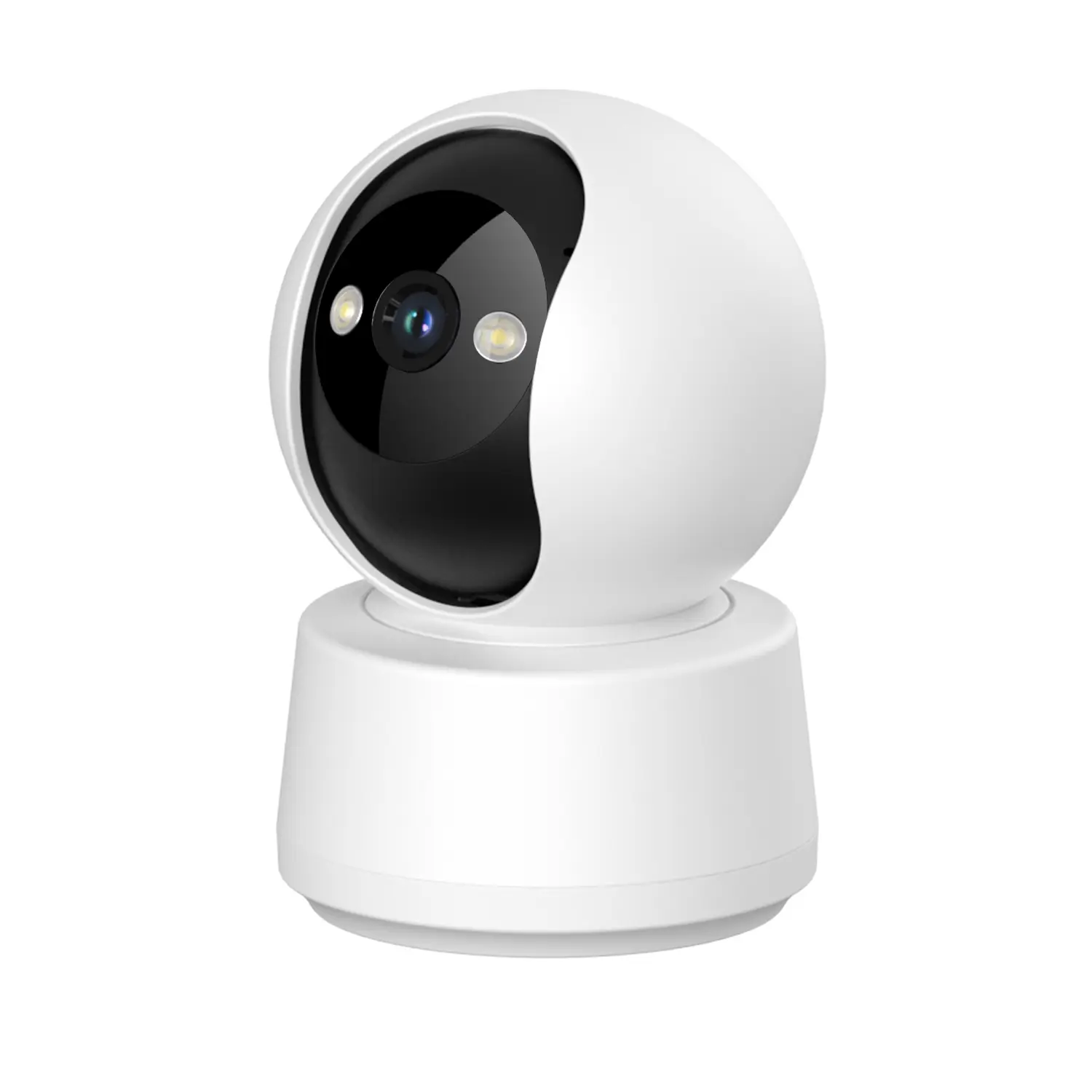 AMSKY 홈캠 가정용 cctv 카메라 실내용 WiFi 2K QHD 초고화질 360도 회전, GW-C10 화이트, 1개
