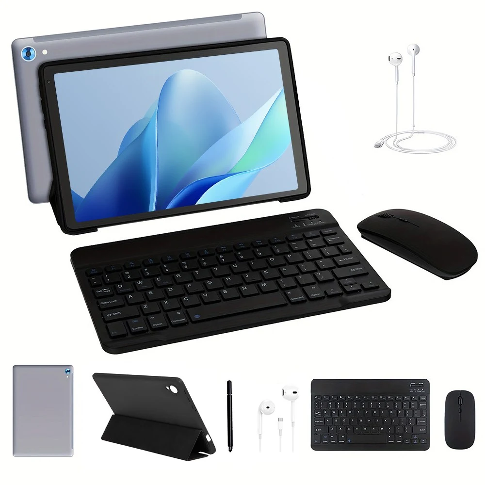 Wqplo C108 태블릿PC 10.1인치태블릿 24G+128G 8코어 안드로이드 15, Wi-Fi, 그레이, 128GB