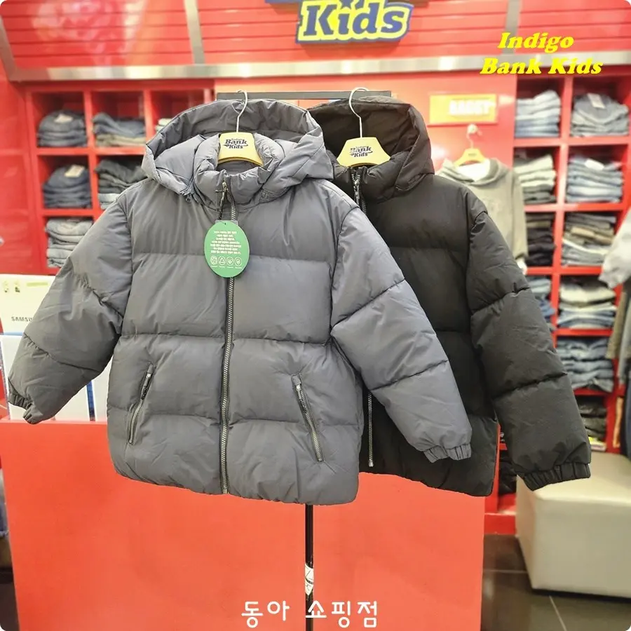 인디고키즈 [빠른배송_숏패딩] 핫한 구매찬스! 데일리 다운 점퍼! 후드 탈부착! 가볍고 따뜻한 패딩! 가성비 좋고 핏 좋고 트랜디한 덕화이버 숏패딩 IKJD25W01_동아쇼핑점 아동 패딩 제품 이미지
