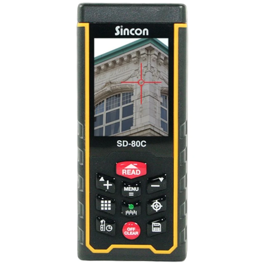 신콘 SD-80C 레이저거리측정기 80M 뷰파인더기능, 1세트