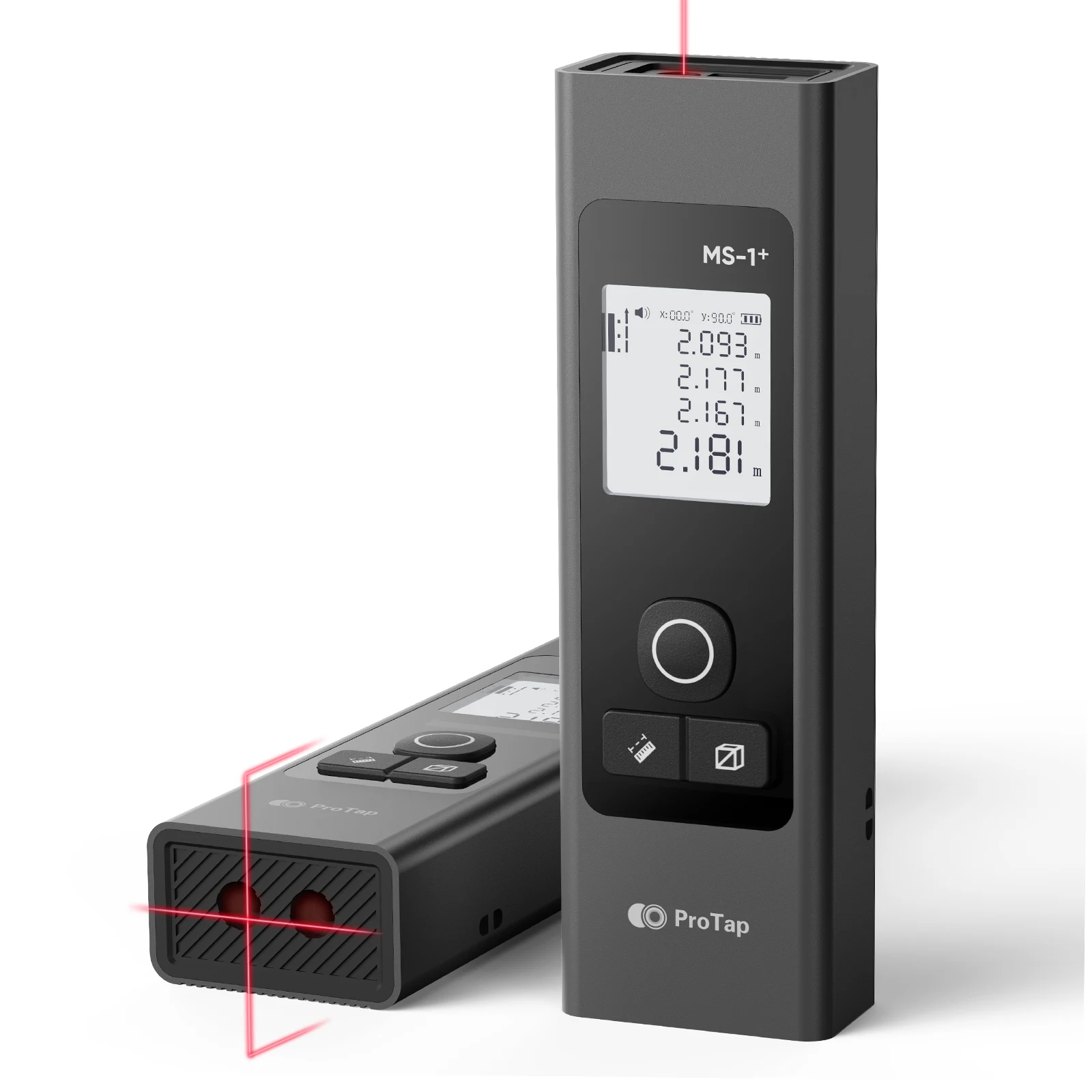 ProTap 업그레이드 버전 초정밀 멀티기능 레이저 줄자 측정기 (60m) MS1+, 1개