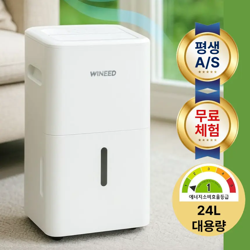휘센트위니드 1등급 인버터 제습기 가정용 대용량 24리터 연속배수, 단품 제품 이미지