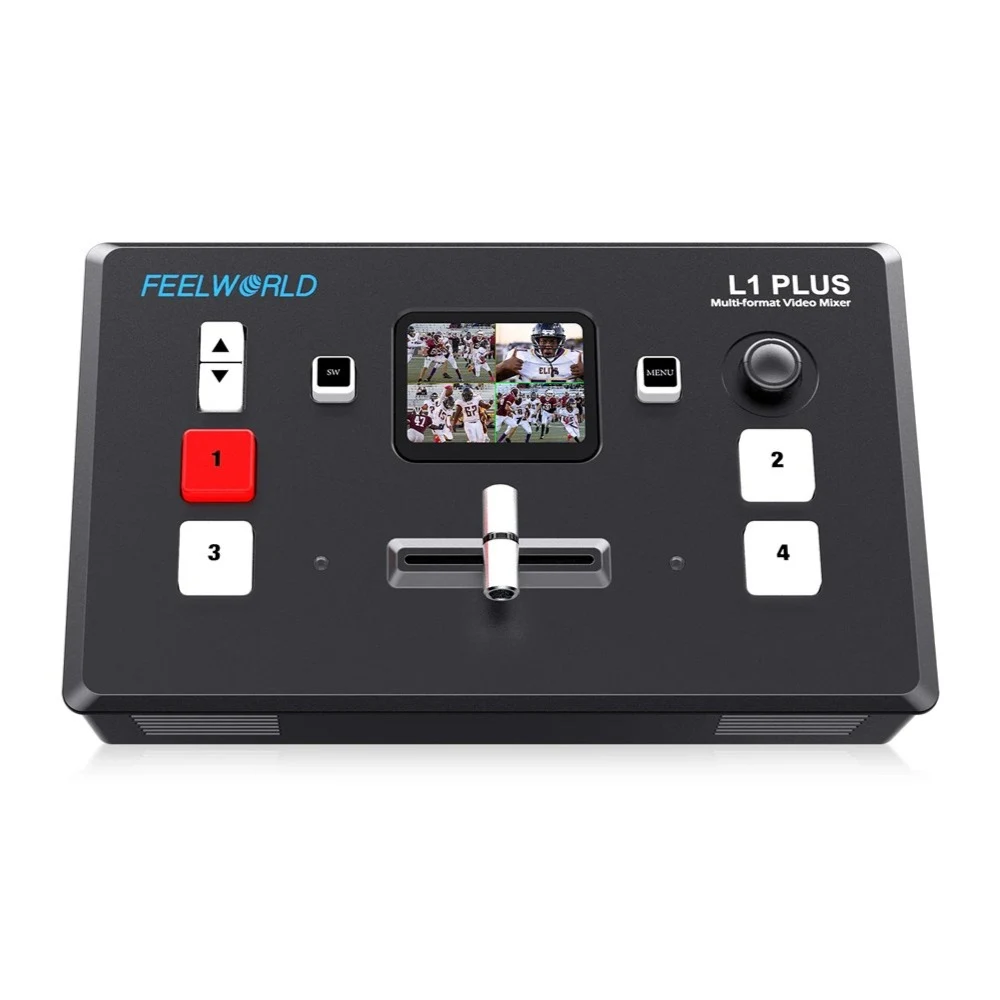 필월드 Feelworld LIVE PRO L1 Plus 멀티 카메라 비디오 믹서 스위처 터치 PTZ제어 4K 입력 라이브 스트리밍