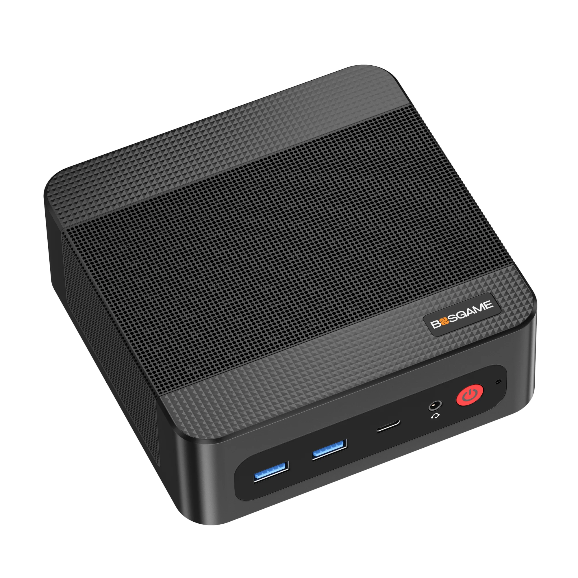 BOSGAME 미니 PC AMD Ryzen7 7730U DDR4 SSD, WiFi6, BT5.2,듀얼2.5G LAN, P4 ultra, WIN11 Pro, 1TB, 16GB, 블랙