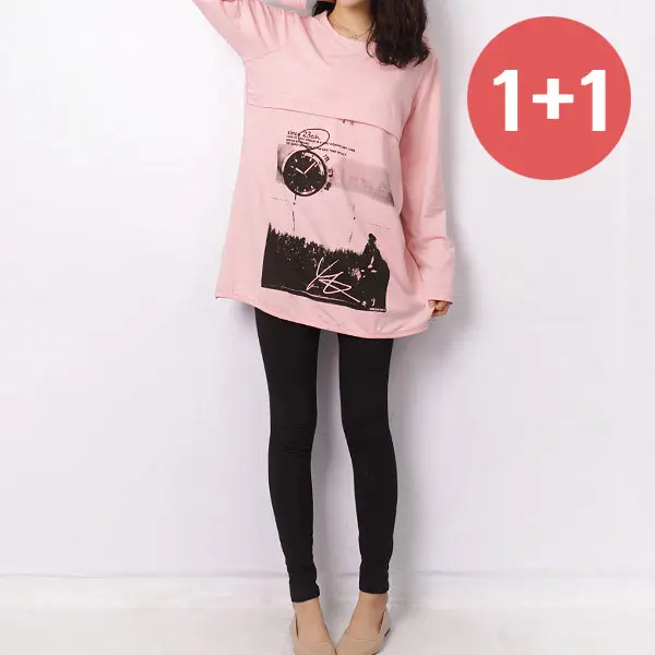 (1+1) 마더라이크 스판면 10부 임산부 레깅스