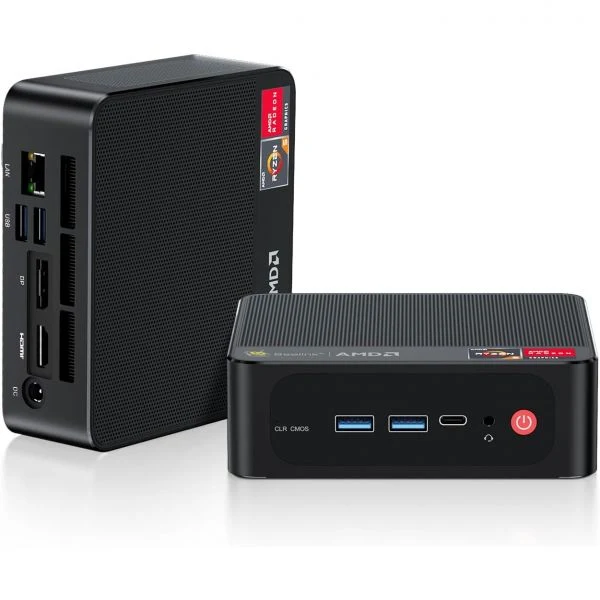 Beelink SER8 미니 PC, AMD Ryzen 7 8745HS(8C 16T, up to 4.9GHz), 32GB DDR5 RAM 1TB PCle4.0 SSD, 컴퓨터 지