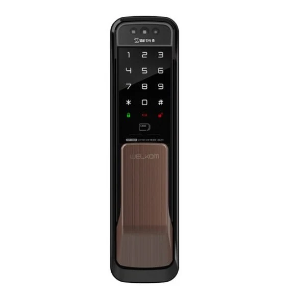 솔리티 얼굴인식 무타공 푸시필 손잡이 도어락 WP-500A