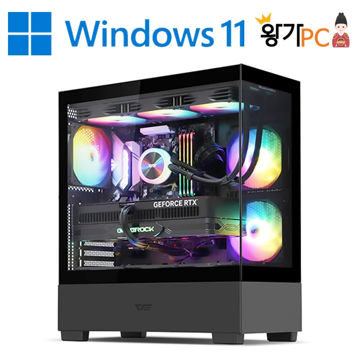 왕가PC 게이밍 데스크탑 윈도우 포함 울트라 250KF 270K/ RTX5060Ti 5070Ti 5080 하이엔드 전문가 조립컴퓨터 본체 AI 딥러닝 배그 검은사막 아이온2 롤