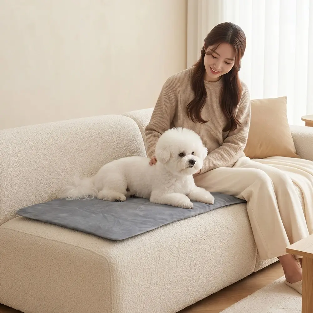 폭닥 커버 분리 방수 황토 전기 온열방석 강아지 고양이 매트