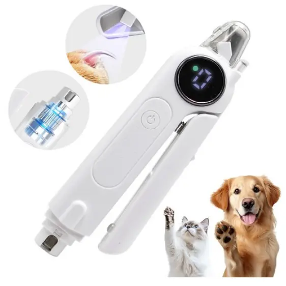 AURRA 2in1 반려동물 발톱깎이 LED 강아지발톱 전동 발톱 정리기 반려견 발톱깎이 강아지 발톱깎이 고양이 발톱깎이 안전