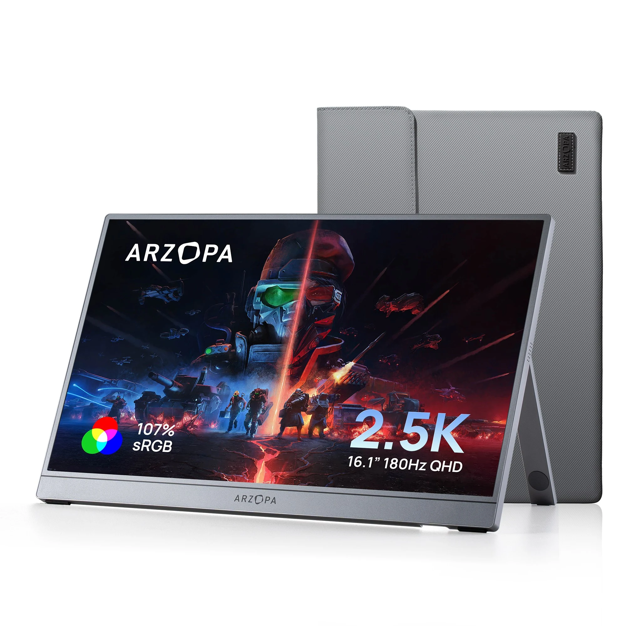 ARZOPA Z3FC 16.1인치 2.5K 180Hz 휴대용 게이밍 모니터