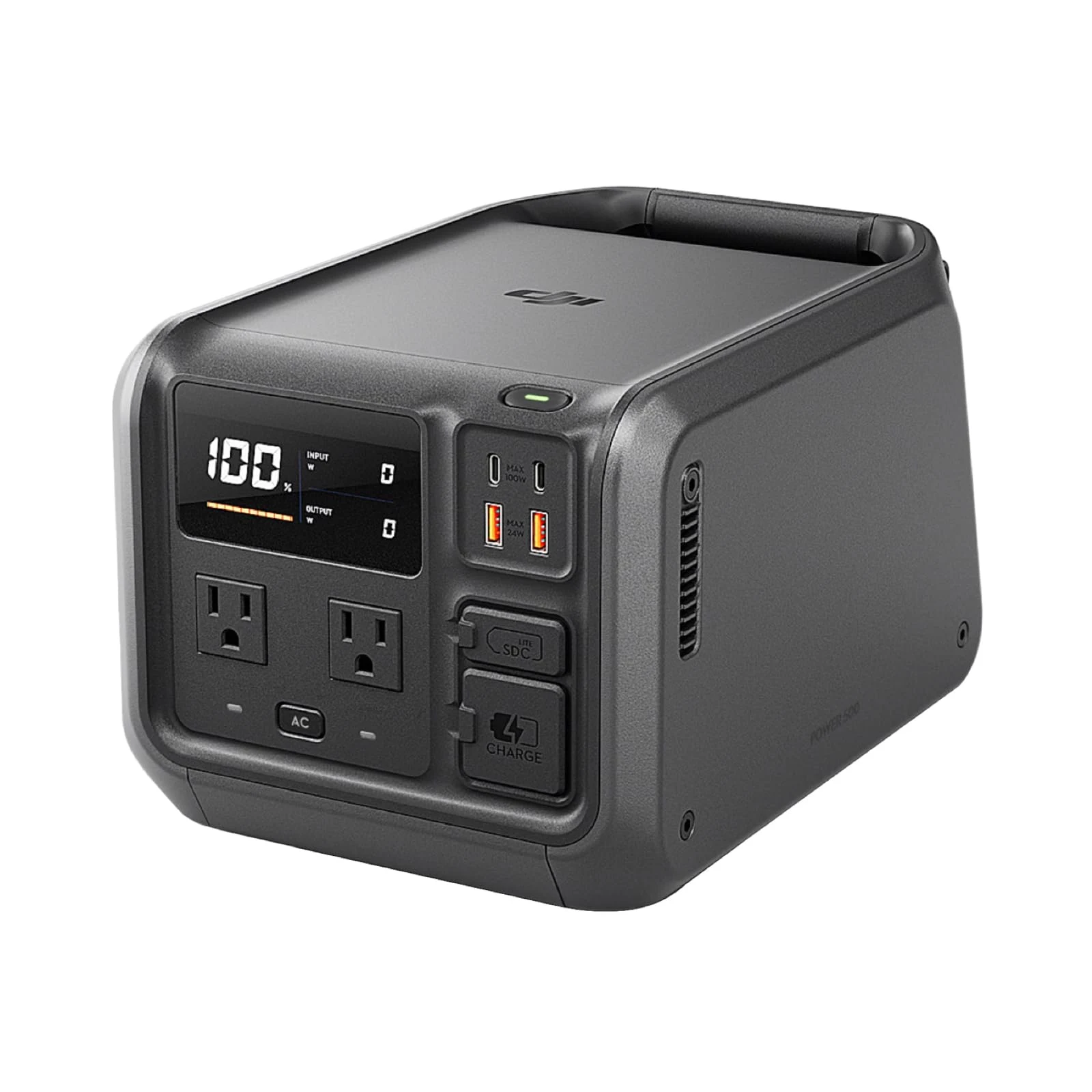 DJI Power 500 512Wh 25dB 휴대용 전원 소형 인산철 70분 완전 충전 1000W의 안정