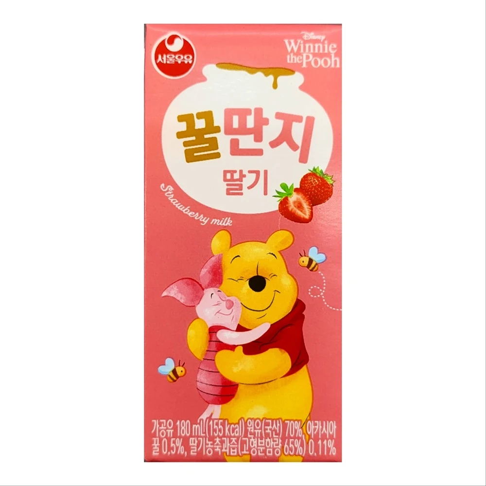 서울우유 딸기꿀딴지180mlx24