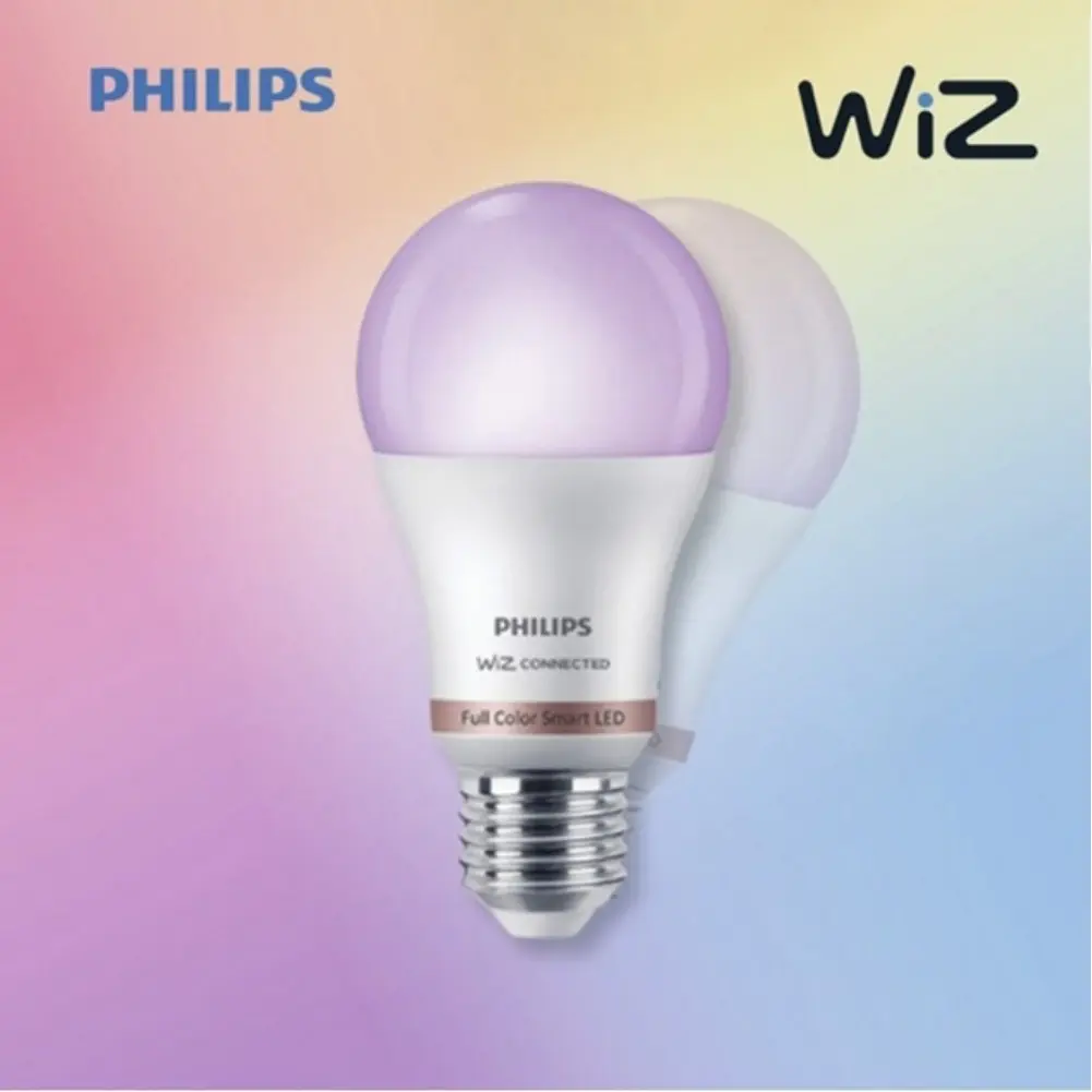 필립스 위즈 RGB 스마트 전구 컬러 LED IoT 인테리어 무드등 벌브 8.5W
