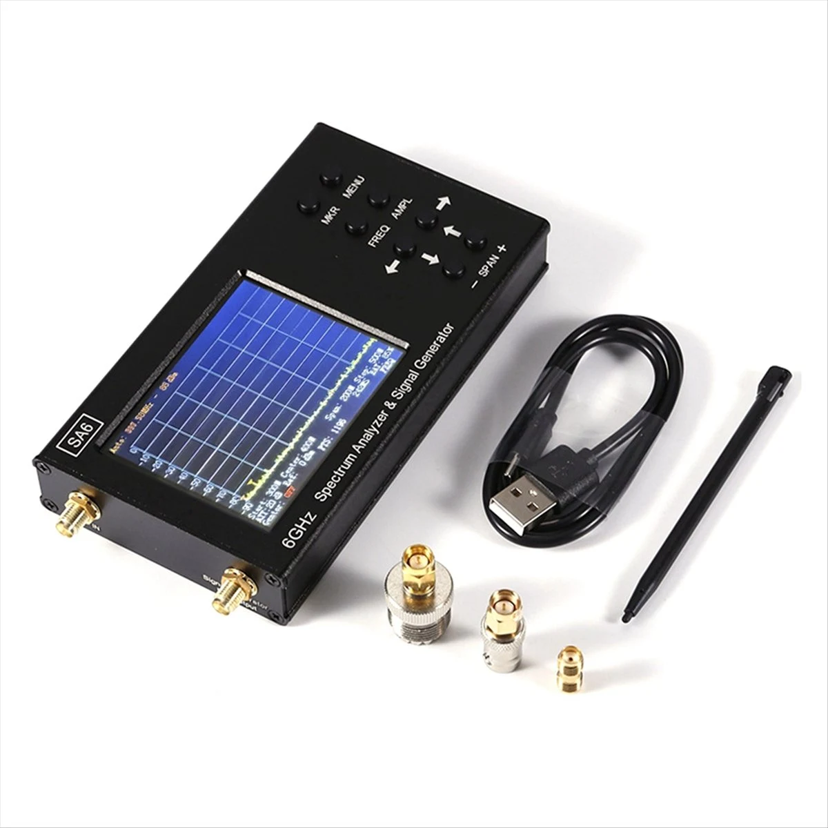 SA6 핸드 헬드 스펙트럼 분석기 Wi-Fi CDMA Lab 35-6200MHz 신호 테스트 신호 6G 휴대용 테스터