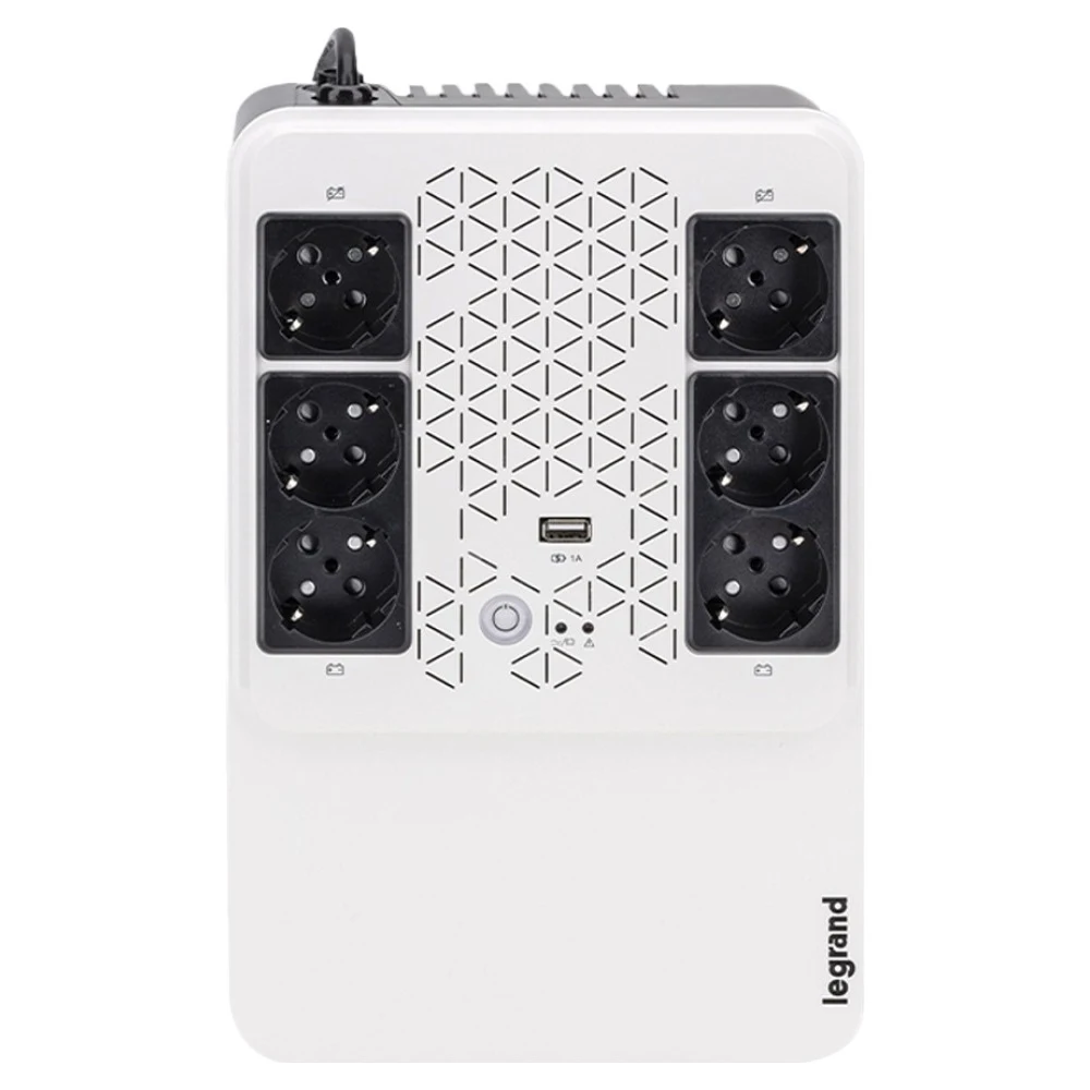 르그랑 6구 UPS KEOR 멀티플러그 600VA 360W 무정전전원장치, 1개