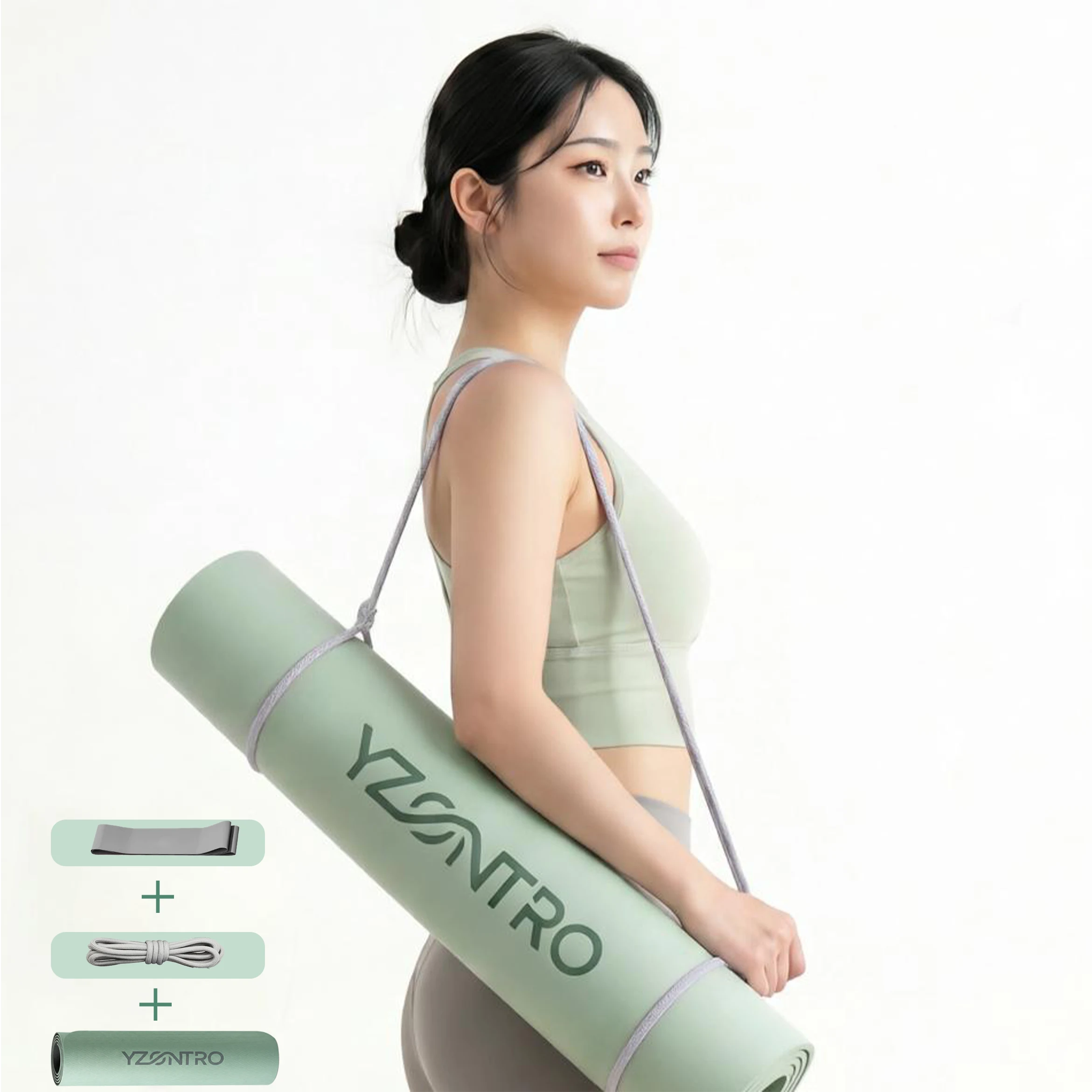 Yzontro TPE 요가매트 미끄럼방지 두꺼운 홈트매트 필라테스매트