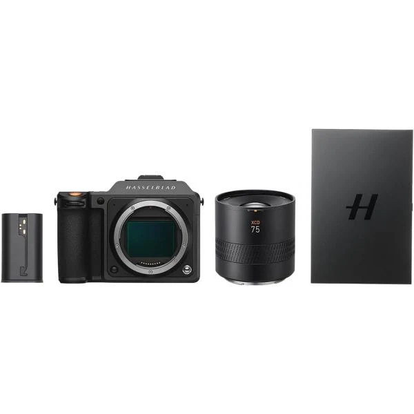 하셀블라드 X2D 100C 100메가픽셀 중형 포맷 미러리스 카메라와 XCD 75mm f3.4 P 렌즈